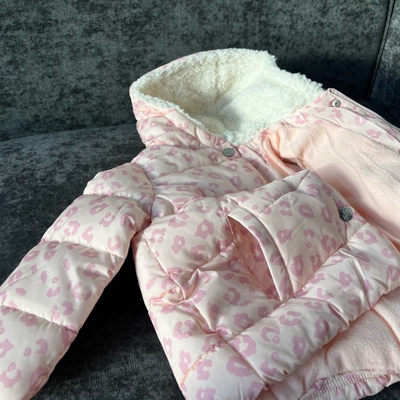 NWT Jessica Simpson Blush Leopard Coat - Picture 8 of 12